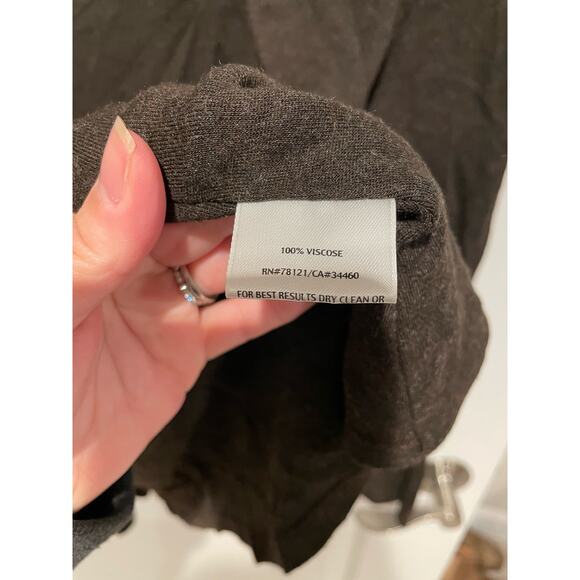 Eileen Fisher petite cardigan dark brown PS small - Picture 5 of 7